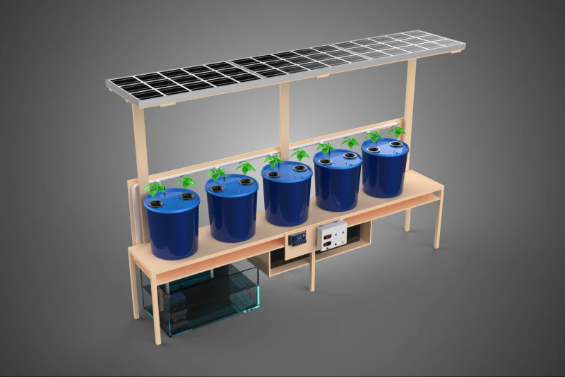 IOT ZONNE-ENERGIE NEDERLANDS EMMERSYSTEEM HYDROPONIC LANDBOUWPLANT 3D Model .c4d .max .obj .3ds .fbx .stl .blend 