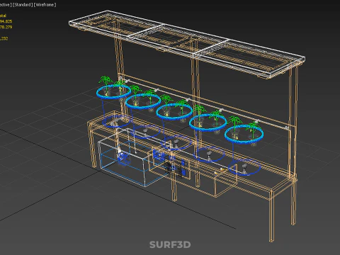 IOT ZONNE-ENERGIE NEDERLANDS EMMERSYSTEEM HYDROPONIC LANDBOUWPLANT 3D Model