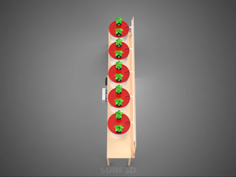 IOT HYDROPONIC PLANT AUTO CONTROL DUTCH BUCKET IRRIGATION SYSTEM 3D Model