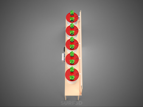 IOT PLANT POT RECIRCULATING HYDROPONIC DUTCH BUCKET SYSTEM SETUP 3D Model