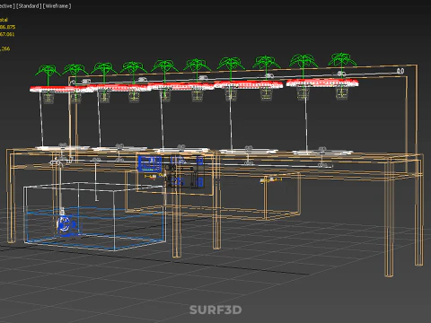 IOT PLANT POT RECIRCULATING HYDROPONIC DUTCH BUCKET SYSTEM SETUP 3D Model