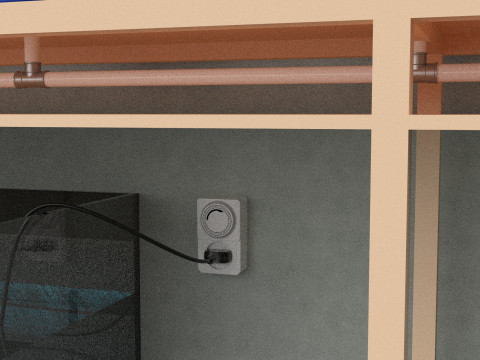 HYDROPONIC DRIP IRRIGATION DUTCH BUCKET MODULE TIMER CONTROL SET 3D Model