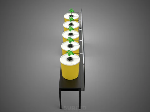 INDOOR HYDROPONIC SEEDLING PLANT PROPAGATION SYSTEM BATO FARM 3D Model