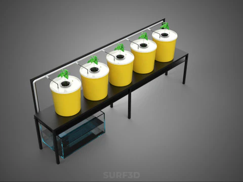 INDOOR HYDROPONIC SEEDLING PLANT PROPAGATION SYSTEM BATO FARM 3D Model