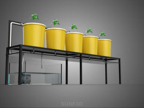 INDOOR HYDROPONIC SEEDLING PLANT PROPAGATION SYSTEM BATO FARM 3D Model