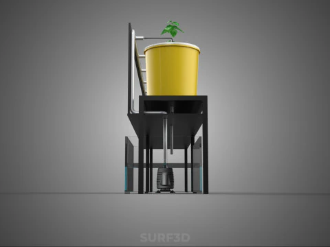 INDOOR HYDROPONIC SEEDLING PLANT PROPAGATION SYSTEM BATO FARM 3D Model