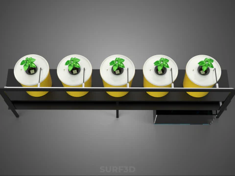 INDOOR HYDROPONIC SEEDLING PLANT PROPAGATION SYSTEM BATO FARM 3D Model