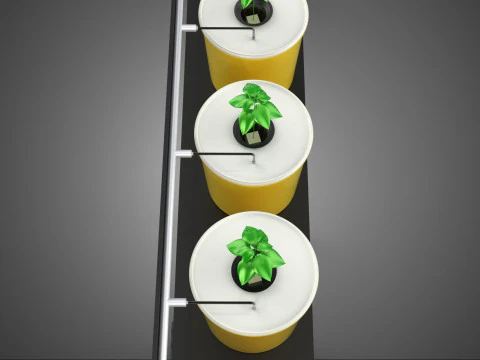 INDOOR HYDROPONIC SEEDLING PLANT PROPAGATION SYSTEM BATO FARM 3D Model