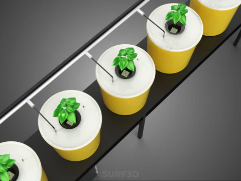 INDOOR HYDROPONIC SEEDLING PLANT PROPAGATION SYSTEM BATO FARM 3D Model