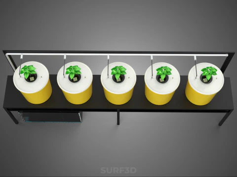 INDOOR HYDROPONIC SEEDLING PLANT PROPAGATION SYSTEM BATO FARM 3D Model