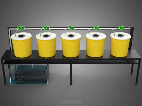 INDOOR HYDROPONIC SEEDLING PLANT PROPAGATION SYSTEM BATO FARM 3D Model
