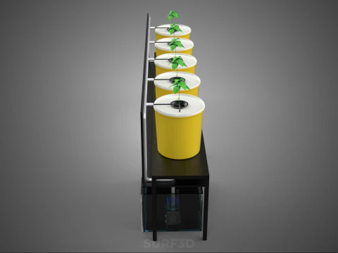 INDOOR HYDROPONIC SEEDLING PLANT PROPAGATION SYSTEM BATO FARM 3D Model
