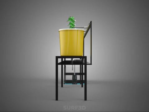 INDOOR HYDROPONIC SEEDLING PLANT PROPAGATION SYSTEM BATO FARM 3D Model