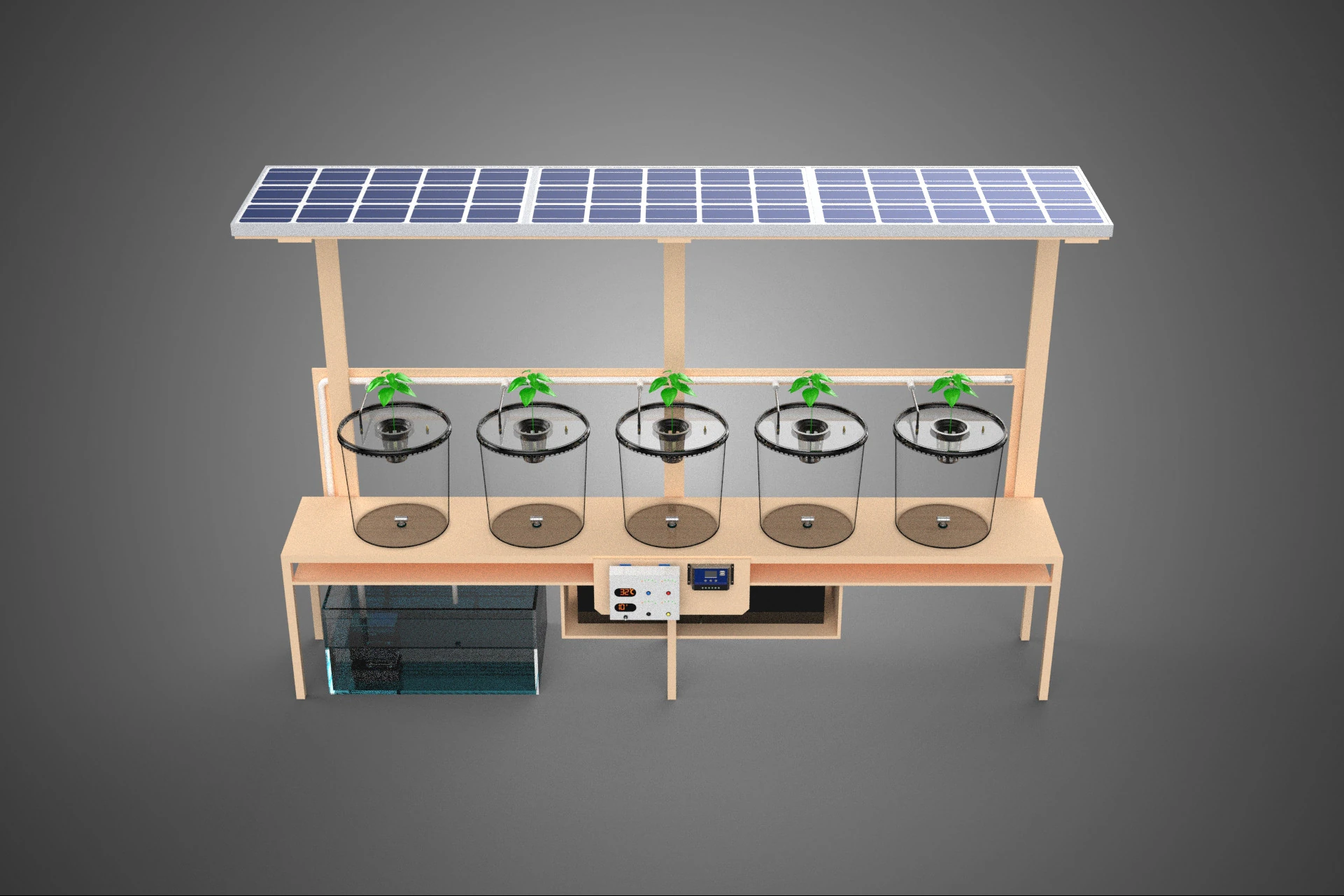 SMART PRECISION AGRICULTURE URBAN SOILLESS CULTIVATION FARMING 3D Model .c4d .max .obj .3ds .fbx .stl .blend 