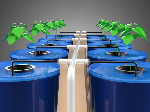 ВЫРАЩИВАНИЕ БАТО ФРУКТЫ ОВОЩИ РАСТЕНИЯ ГИДРОПОННАЯ ФЕРМА САД 3D Модель