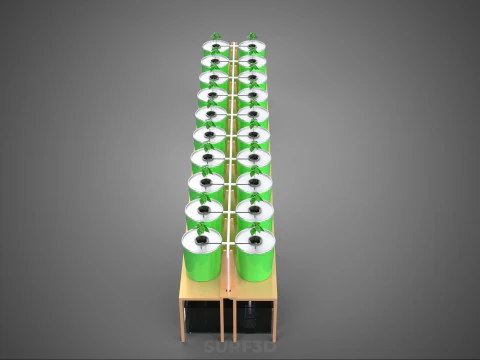 DIY DUTCH BUCKET HYDROPONIC SYSTEM SETUP GREENHOUSE BATO GARDEN 3D Model