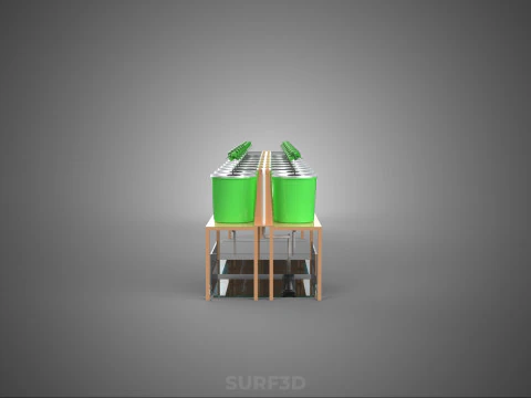 DIY DUTCH BUCKET HYDROPONIC SYSTEM SETUP GREENHOUSE BATO GARDEN 3D Model
