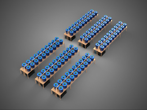 CUBO HOLANDÉS BARRIL SISTEMA HIDROPÓNICO PLANTA AGRÍCOLA CULTIVO AEROPÓNICO Modelo 3D