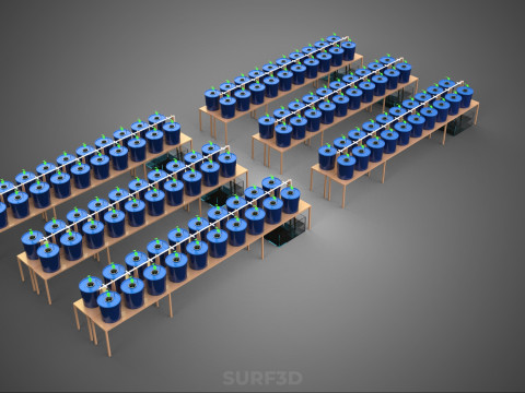 HOLENDERSKI ŁYŻKA HYDROPONICZNA AEROPONICZNA BATO SADZENIE DRZEWA ROŚLINA ŁODYŻOWA Model 3D