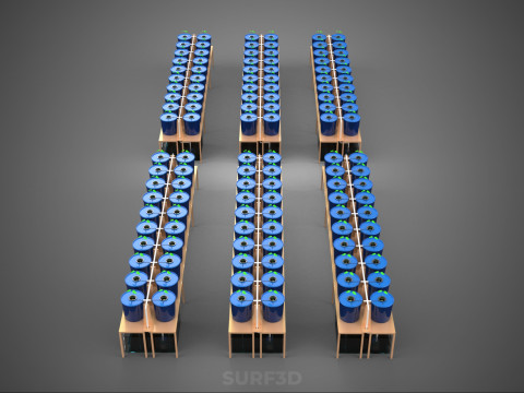 HOLENDERSKI ŁYŻKA HYDROPONICZNA AEROPONICZNA BATO SADZENIE DRZEWA ROŚLINA ŁODYŻOWA Model 3D