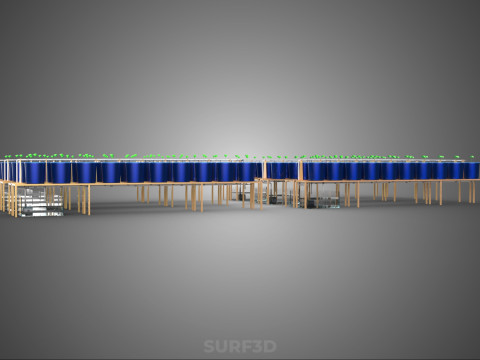 HOLENDERSKI ŁYŻKA HYDROPONICZNA AEROPONICZNA BATO SADZENIE DRZEWA ROŚLINA ŁODYŻOWA Model 3D