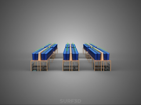 HOLENDERSKI ŁYŻKA HYDROPONICZNA AEROPONICZNA BATO SADZENIE DRZEWA ROŚLINA ŁODYŻOWA Model 3D