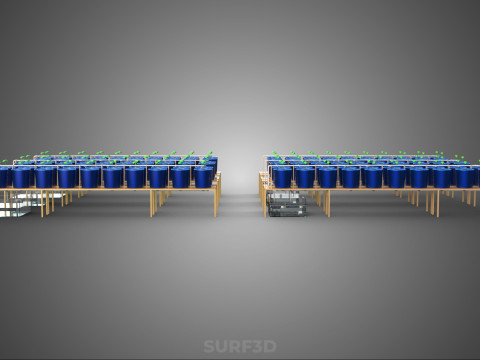 HOLENDERSKI ŁYŻKA HYDROPONICZNA AEROPONICZNA BATO SADZENIE DRZEWA ROŚLINA ŁODYŻOWA Model 3D