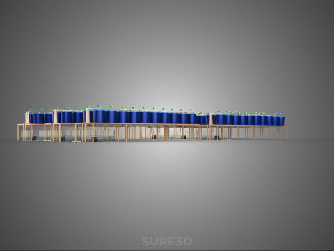 HOLENDERSKI ŁYŻKA HYDROPONICZNA AEROPONICZNA BATO SADZENIE DRZEWA ROŚLINA ŁODYŻOWA Model 3D