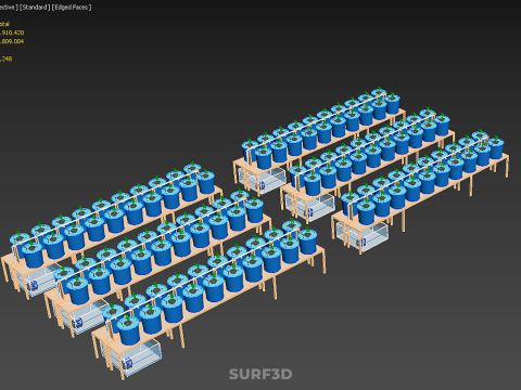 HOLENDERSKI ŁYŻKA HYDROPONICZNA AEROPONICZNA BATO SADZENIE DRZEWA ROŚLINA ŁODYŻOWA Model 3D