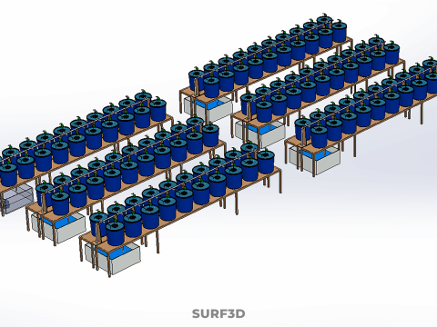 HOLENDERSKI ŁYŻKA HYDROPONICZNA AEROPONICZNA BATO SADZENIE DRZEWA ROŚLINA ŁODYŻOWA Model 3D