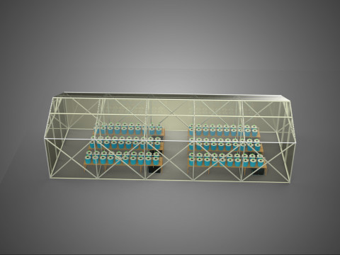 CEA CONTROLLED ENVIRONMENT AGRICULTURE DUTCH BUCKET SYSTEM DBS 3D Model