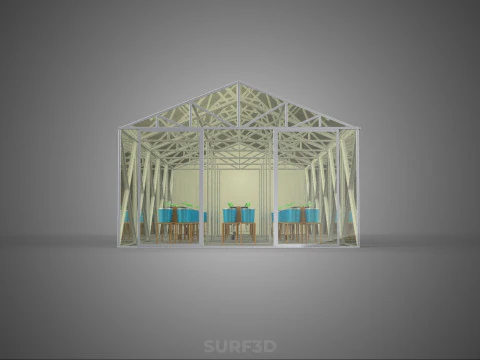 CEA CONTROLLED ENVIRONMENT AGRICULTURE DUTCH BUCKET SYSTEM DBS 3D Model