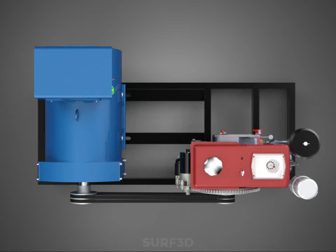 DIESEL ENGINE POWER GENERATOR SET GENSET ALTERNATOR DYNAMO MOTOR 3D Model