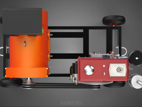 MOBILE EMERGENCY BACKUP DIESEL WHEELS ELECTRICAL GENERATOR SET 3D Model