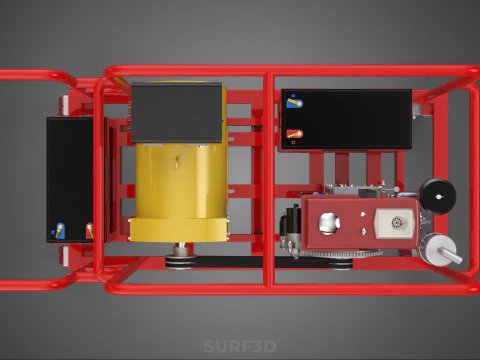 PORTABLE POWER BANK CHARGING STATION DIESEL GENERATOR SET GENSET 3D Model