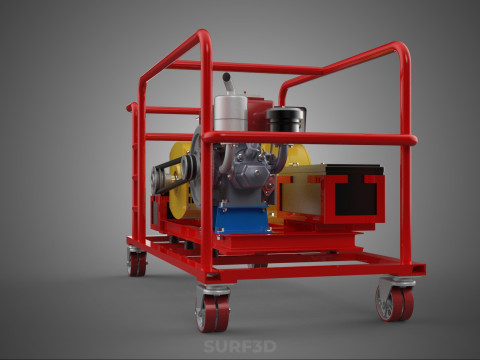 STAZIONE DI RICARICA POWER BANK PORTATILE GRUPPO GENERATORE DIESEL GENSET Modello 3D