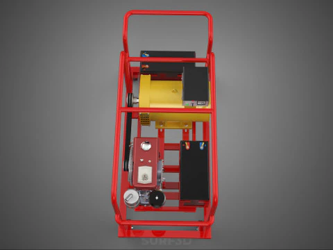 PORTABLE POWER BANK CHARGING STATION DIESEL GENERATOR SET GENSET 3D Model