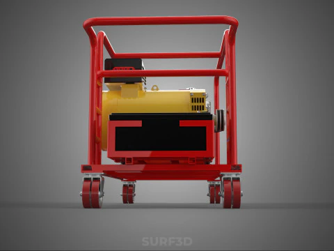 PORTABLE POWER BANK CHARGING STATION DIESEL GENERATOR SET GENSET 3D Model