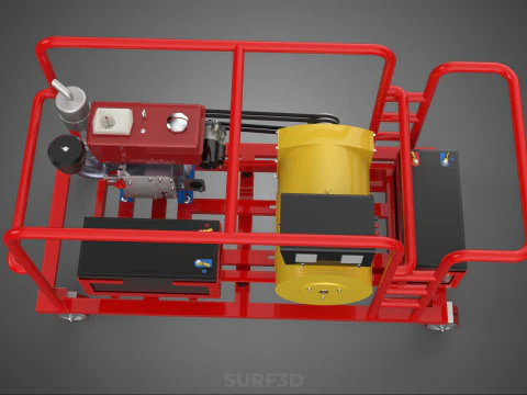 PORTABLE POWER BANK CHARGING STATION DIESEL GENERATOR SET GENSET 3D Model