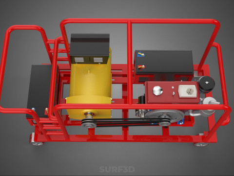 STAZIONE DI RICARICA POWER BANK PORTATILE GRUPPO GENERATORE DIESEL GENSET Modello 3D