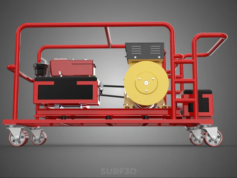 PORTABLE POWER BANK CHARGING STATION DIESEL GENERATOR SET GENSET 3D Model