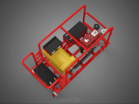 PORTABLE POWER BANK CHARGING STATION DIESEL GENERATOR SET GENSET 3D Model