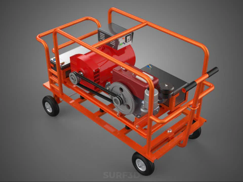 LARGE SCALE MOBILE POWERBANK EMERGENCY DIESEL GENERATOR GENSET 3D Model