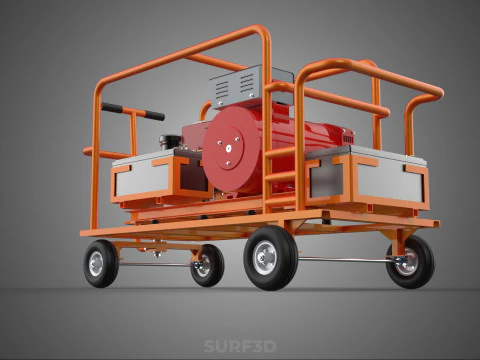 LARGE SCALE MOBILE POWERBANK EMERGENCY DIESEL GENERATOR GENSET 3D Model