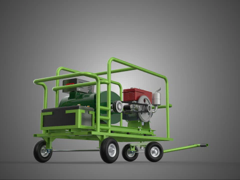 SOLDADOR PORT&Aacute;TIL POTENCIA DE SOLDADURA MOTOR DIESEL GENERADOR GRUPO ELECTROGENO KVA Modelo 3D