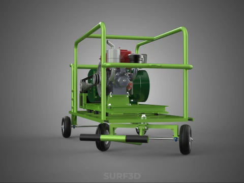PORTABLE WELDER WELDING POWER DIESEL ENGINE GENERATOR GENSET KVA 3D Model