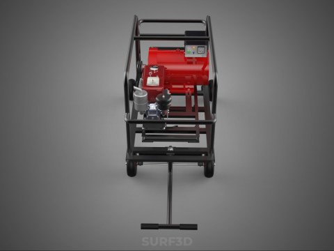 Lichtbogenschwei&szlig;ger&auml;t, Schwei&szlig;ger&auml;t, Dieselgenerator, Stromaggregat, kW 3D Modell