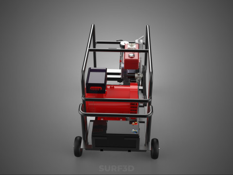 Lichtbogenschwei&szlig;ger&auml;t, Schwei&szlig;ger&auml;t, Dieselgenerator, Stromaggregat, kW 3D Modell