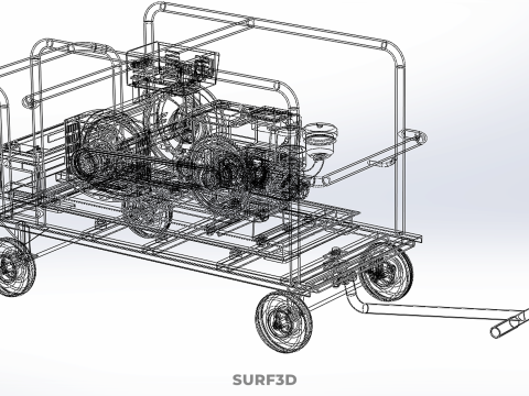 Lichtbogenschwei&szlig;ger&auml;t, Schwei&szlig;ger&auml;t, Dieselgenerator, Stromaggregat, kW 3D Modell