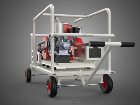 LARGE POWER BANK CHARGING STATION DIESEL GENERATOR SET GENSET KW 3D Model